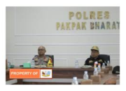 Sekda Pakpak Bharat mengikuti  peresmian 1.179 SPPG polri dan 18 gudang Ketapang melalui virtual zoom