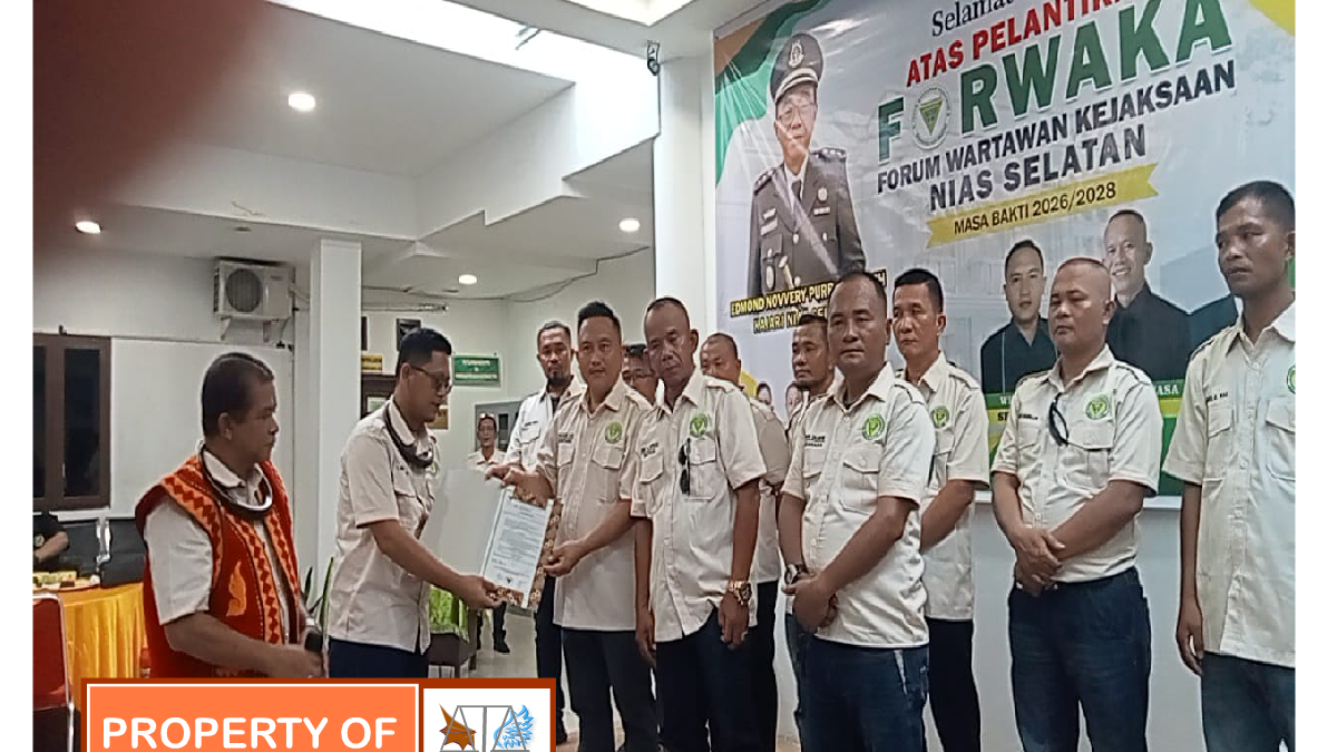 Sah, Ketua Forwaka Sumut Irfandi Lantik Pengurus Forwaka Nias Selatan
