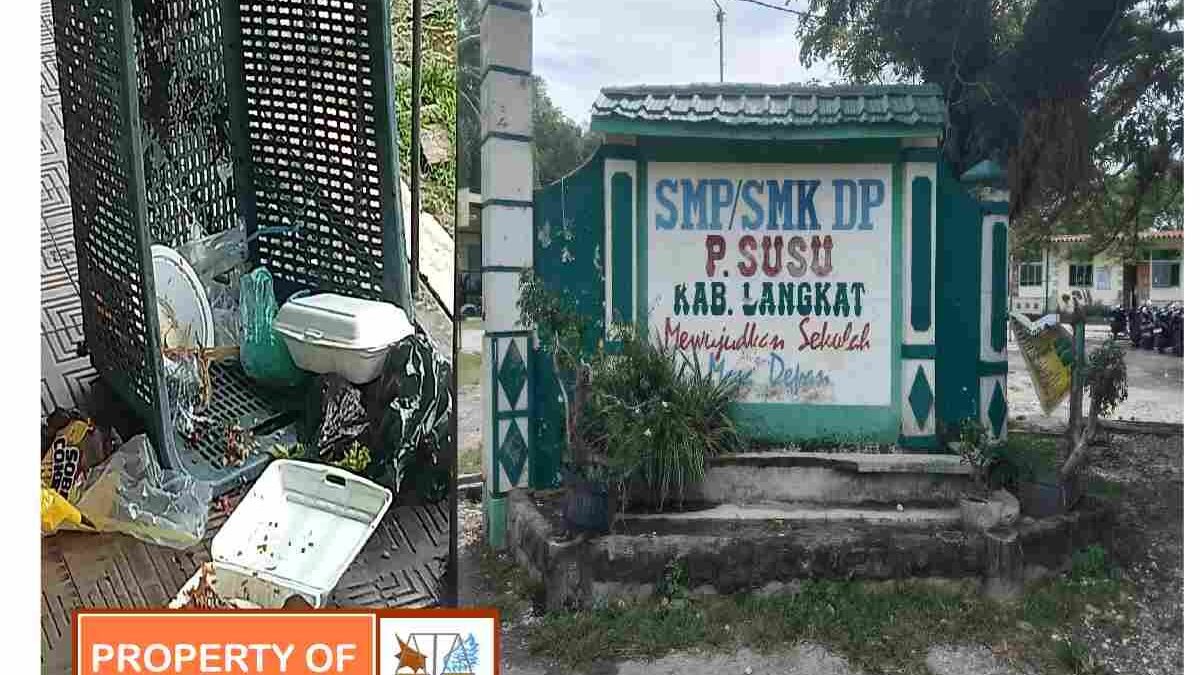Sekolah Terkesan Terlantar, Sampah Berserak Di depan Kelas – Kinerja Kepsek DIpertanyakan