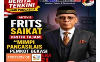 Hari Lahir Pancasila, Aktivis Frits Saikat Kritik Tajam: ‘Mimpi Pancasilais’ Pemkot Bekasi Tersandera Korupsi
