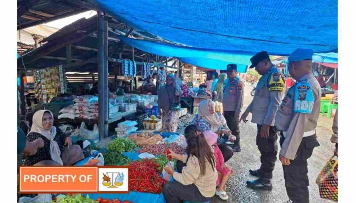 Patroli Dialogis Polsek Salapian di Pekan Sabtu Tanjung Langkat, Warga Merasa Lebih Aman