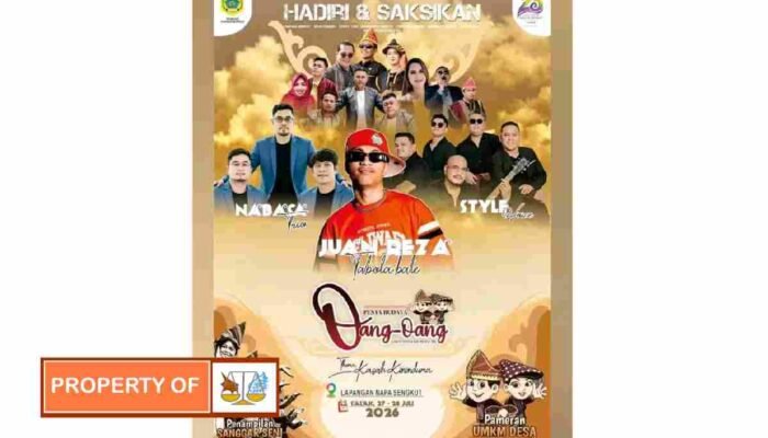 Semarak pesta Budaya oang oang Tahun 2026 di datangi artis * Juan Reza*