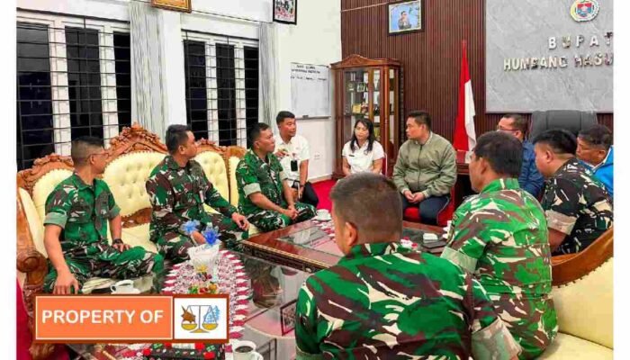 Tim Pengawas Pembangunan Markas Yonif TP 955 /Hoda Sihapaspili Kunjungi Pemkab  Humbahas
