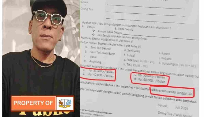 Tokoh Muda Frits Saikat Soroti Dugaan Pungli Berkedok Sumbangan. Kabid: Sedang Ditindaklanjuti