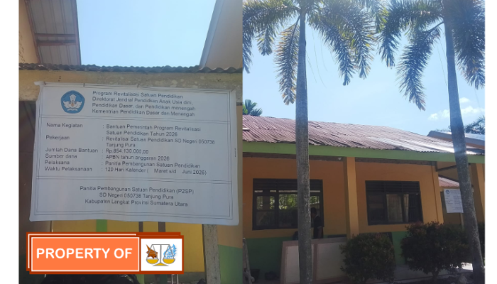 Kepala sekolah  SDN 050738 Bungkam, Proyek Revitalisasi Rp854 Juta Diselimuti Tanda Tanya, Polda Sumut dan Kejati Sumut Diminta Turun Tangan