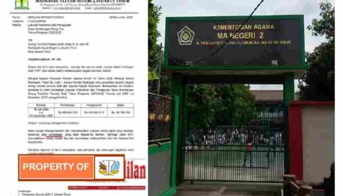 Dugaan Pungutan Berkedok Sumbangan di MAN 2 Jakarta Timur, Orang Tua Diminta Pilih Nominal hingga Rp2,5 Juta.