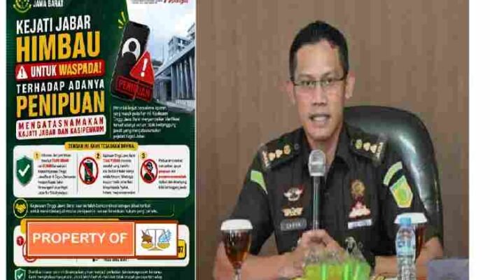 Catut Nama Kajati Jabar Untuk Minta Uang, Kejati Peringatkan Pejabat dan Masyarakat Waspada Penipuan