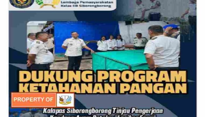 Dukung Program Ketahanan Pangan, Kalapas Siborongborong Tinjau Pengerjaan Kandang Ayam Petelur “Lasibor Farm”