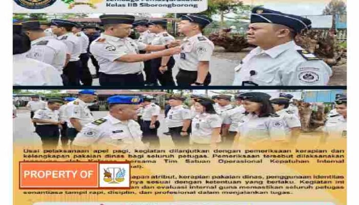 Kalapas Siborongborong “Disiplin merupakan salah satu kunci dalam pelaksanaan tugas