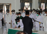 Bupati Humbahas Dosmar Banjarnahor, S.E Lantik 85 Kepala Desa Terpilih.