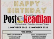 Camat dan Kepala Desa Se-Kecamatan Paranginan Mengucapkan Happy Anniversary Postkeadilan yang ke 9