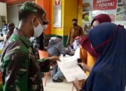 TNI Polri Dampingi Rapid Test Di Pasar Induk dan Yogya Mall Brebes