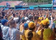 Ribuan Pendukung Paslon Ideal-Sanolo Membkudak di Kota Kec.Lahusa.