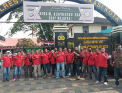 Aksi Solidaritas PBB Di Polres Metro Bekasi, Minta Pelaku Penganiayaan Segera Ditangkap