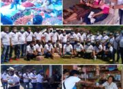 Insan Pers Bersama LSM di Toba lakukan pembagian Masker dan Hand Sanitizer