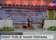 KPUD Nisel Berhasil Laksanakan Debat Publik Pertama Bagi ke 2 Paslon Bupati di Nisel.