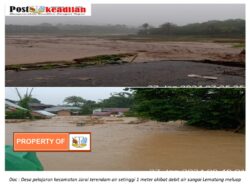 Beredar Vidio Rekaman dari Warga Terjadi Banjir Bandang di Desa Gelung Sakti Kecamatan Pajar Bulan Kabupaten Lahat