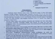 Cegah ‘Keramaian, Bupati Taput Keluarkan Surat Edaran