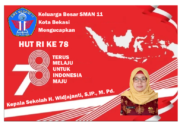 Keluarga Besar SMAN 11 Kota Bekasi mengucapkan Dirgahayu RI Ke 78