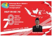 Keluarga Besar SMAN 4 Tambun Selatan mengucapkan Dirgahayu RI 78