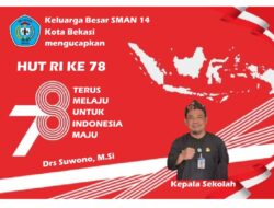 Keluarga Besar SMAN 14 Kota Bekasi mengucapkan Dirgahayu RI 78