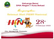 SMA Negeri 1 Kota Bekasi Mengucapkan Selamat Hari Pers Nasional