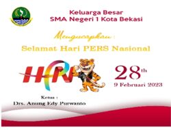 SMA Negeri 1 Kota Bekasi Mengucapkan Selamat Hari Pers Nasional