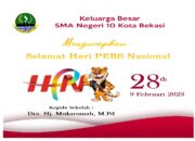 SMA Negeri 10 Kota Bekasi Mengucapkan Selamat Hari Pers Nasional