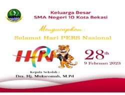 SMA Negeri 10 Kota Bekasi Mengucapkan Selamat Hari Pers Nasional