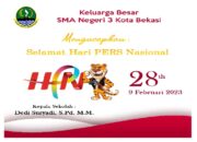 SMA Negeri 3 Kota Bekasi Mengucapkan Selamat Hari Pers Nasional