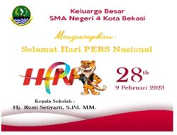 SMA Negeri 4 Kota Bekasi Mengucapkan Selamat Hari Pers Nasional