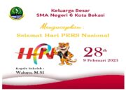 SMA Negeri 6 Kota Bekasi Mengucapkan Selamat Hari Pers Nasional