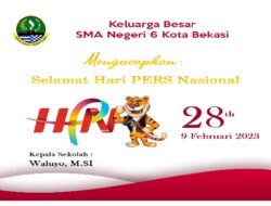 SMA Negeri 6 Kota Bekasi Mengucapkan Selamat Hari Pers Nasional