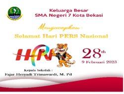 SMA Negeri 7 Kota Bekasi Mengucapkan Selamat Hari Pers Nasional