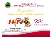 SMA Negeri 7 Tambun Selatan Mengucapkan Selamat Hari Pers Nasional