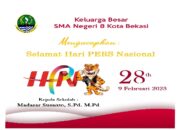 SMA Negeri 8 Kota Bekasi Mengucapkan Selamat Hari Pers Nasional