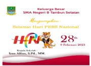 SMP Negeri 8 Cibitung Mengucapkan Selamat Hari Pers Nasional