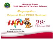 SMA Negeri 9 Tambun Selatan Mengucapkan Selamat Hari Pers Nasional