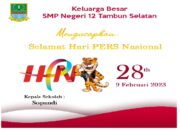 SMP Negeri 12 Tambun Selatan Mengucapkan Selamat Hari Pers Nasional
