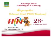 SMP Negeri 4 Cibitung Mengucapkan Selamat Hari Pers Nasional