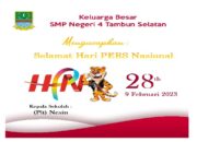 SMP Negeri 4 Tambun Selatan Mengucapkan Selamat Hari Pers Nasional