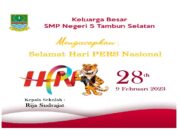 SMP Negeri 5 Tambun Selatan Mengucapkan Selamat Hari Pers Nasional