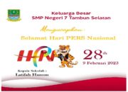 SMP Negeri 7 Tambun Selatan Mengucapkan Selamat Hari Pers Nasional