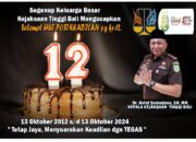 Keluarga Besar KEJAKSAAN TINGGI BALI Mengucapkan Selamat HUT POSTKEADILAN yg ke-12.