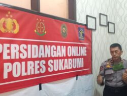 New Normal, Tahanan Polres Sukabumi Masih Bersidang Online