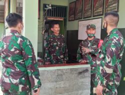 Dandim Brebes Kunjungi Koramil Diperbatasan Jawa Tengah-Jawa Barat