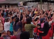 Gerwis Sekecamatan Luahagundre Gelar Latihan Maena Gabungan, Paslon Nomor Urut 2.