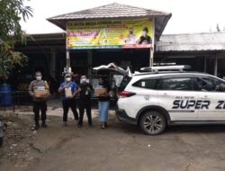 Peduli Korban Banjir Perusahaan Mega Duta Cemerlang, Berikan Sembako Masker Dan Sanitazer Di Desa Cipayung Cikarang Timur