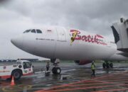 Mengalami Kendala Pada Roda Depan, Pesawat Batik Air Mendarat Darurat di Jambi