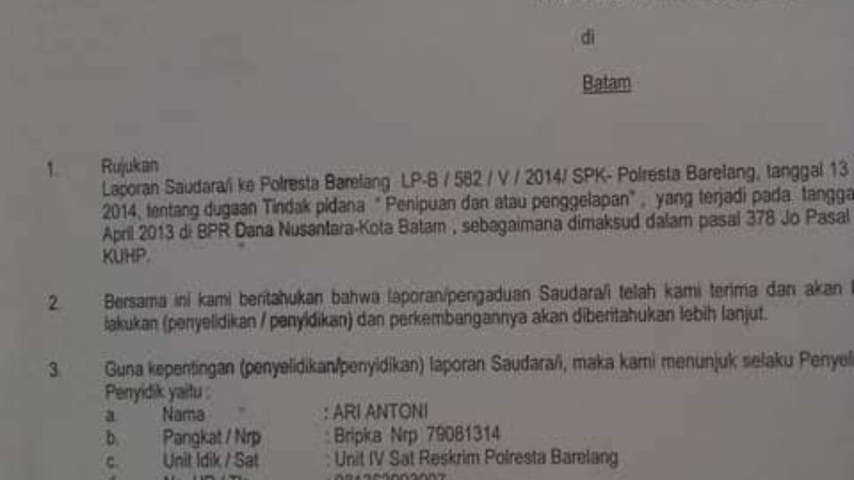 Mantan Napi Penipuan Mencari Keadilan Atas ‘Kriminalisasi Yang Dialaminya
